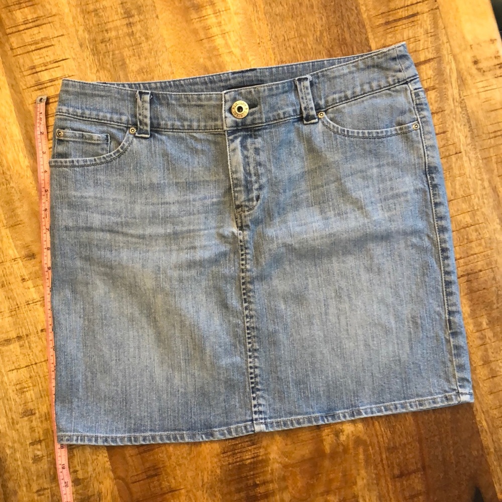 New York and Company denim skirt